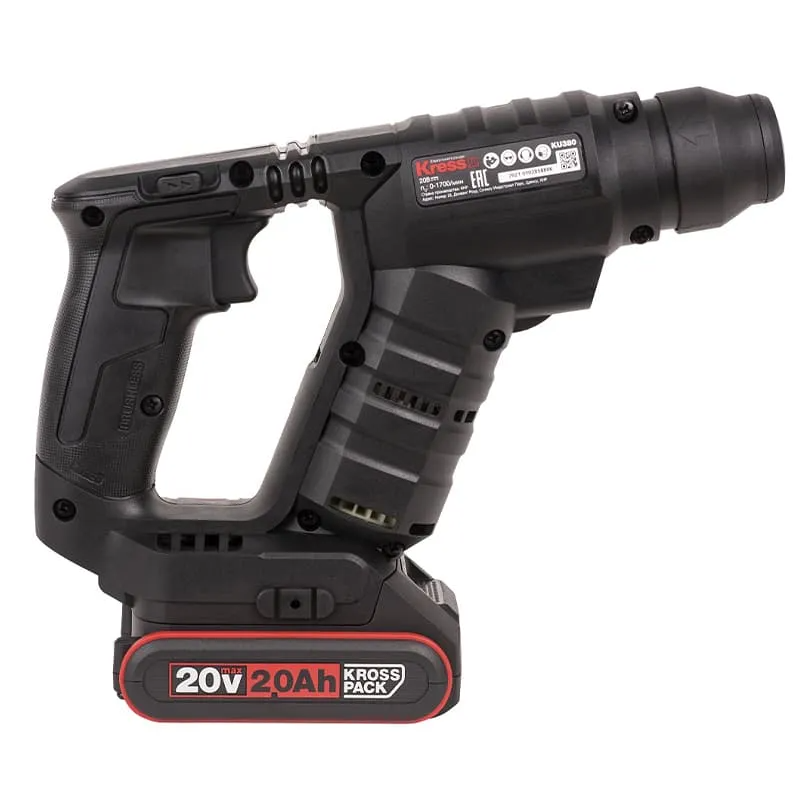 Перфоратор KRESS KU380 20V бесщеточный аккумуляторный — детальное фото